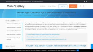 How to Bypass Windows 8/8.1 Admin Password if Locked Out ...