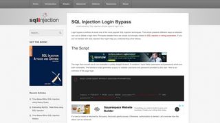 SQL Injection Login Bypass
