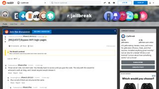 [REQUEST] Bypass WiFi login pages : jailbreak - Reddit