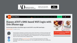 Bypass AT&T's SMS-based WiFi login with free iPhone app | Ars ...