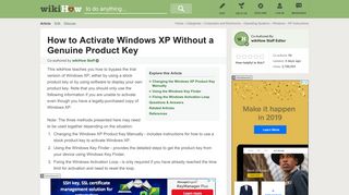 3 Ways to Activate Windows XP Without a Genuine Product Key