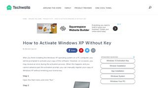 How to Activate Windows XP Without Key | Techwalla.com