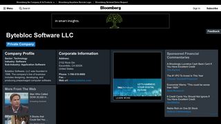 Bytebloc Software LLC: Company Profile - Bloomberg