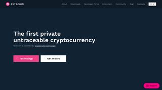 Bytecoin (BCN) - anonymous cryptocurrency, based on CryptoNote