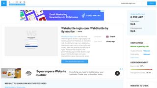 Visit Webshuttle-login.com - WebShuttle by Bytescribe.