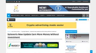 byteverts New Update Earn More Money Without investment - Tips Hindi
