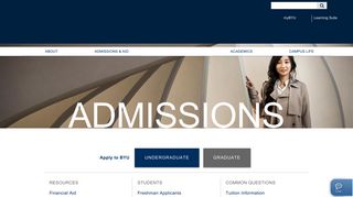 Admissions | Brigham Young University - BYU