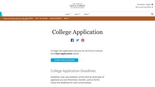 College Application - LDS.org