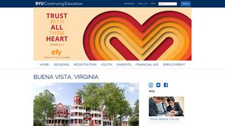 Buena Vista, Virginia | Especially For Youth - EFY - BYU