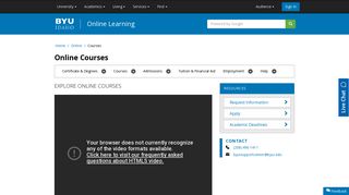 Online Courses - BYU-Idaho