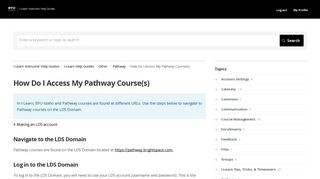 How Do I Access My Pathway Course(s) | Other | I-Learn ... - BYU-Idaho