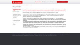 About Santander | Santander Bank Polska