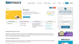 BzzAgent Ranking and Reviews - SurveyPolice
