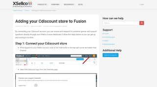 Adding your Cdiscount store to Fusion - Xsellco Support