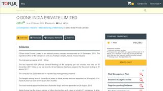 C-Done India Private Limited - Financial Reports, Balance Sheets and ...
