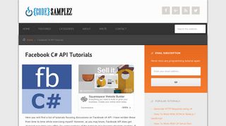 Facebook C# API Tutorials With Code Examples By CodeSamplez.com