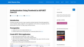 Authentication Using Facebook In ASP.NET Core 2.0 - Ankit Sharma's ...