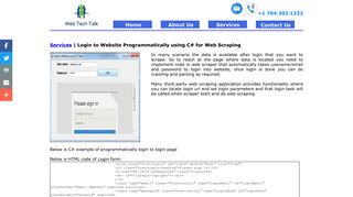 Login to Website Programmatically Using C# Web Scraping
