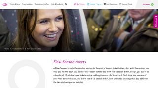 Flexi-Season tickets | Exclusive to c2c Smartcard - c2c