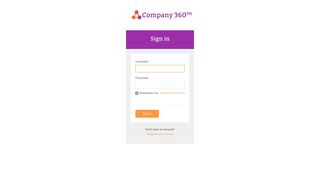 Sign in | Company360