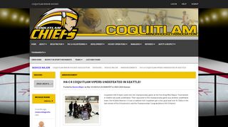 Coquitlam Minor Hockey - H4-C4 Coquitlam Vipers Undefeated in ...