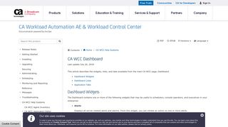 CA WCC Dashboard - CA Workload Automation AE & Workload ...
