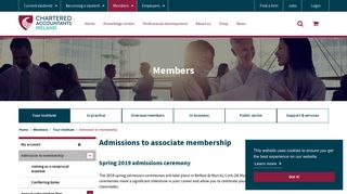 Admission to associate membership - Chartered Accountants Ireland