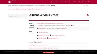 Student Services Office - Unive - Ca' Foscari