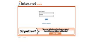 Inter.net Canada My Account