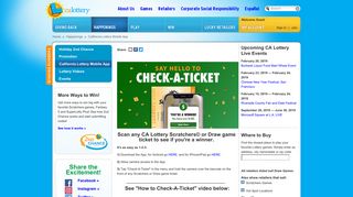 California Lottery Mobile App