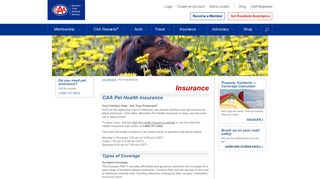 CAA Pet Health Insurance | Insurance - CAA South Central Ontario