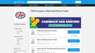 70% Off CAA Coupons, Promo Codes, Feb 2019 - Goodshop