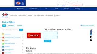 CAA Members save up to 20%! – CAA Rewards South Central Ontario