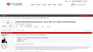 [CAA] CAA Membership Discount - Up to 30% off - North and East ...