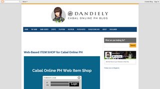 Web-Based ITEM SHOP for Cabal Online PH | Cabal ... - dandiely
