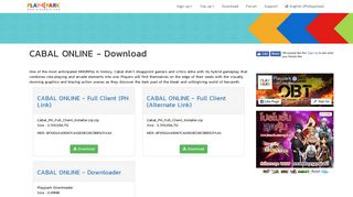 Download - CABAL ONLINE