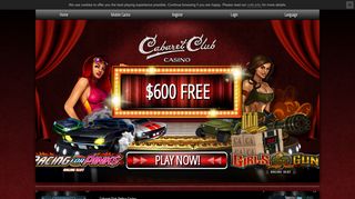 Cabaret Club Online Casino | Amazing Games, Biggest Bonuses!