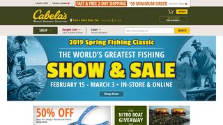Cabela's Official Website - Hunting, Fishing, Camping, Shooting ...