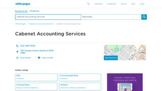 Cabenet Accounting Services | Cowper Street, Goulburn, NSW | White ...