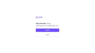 faça login - Cabify