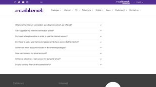 FAQ - Cablenet Communication Systems Ltd