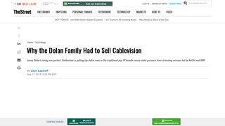 Why the Dolan Family Had to Sell Cablevision (CVC) - TheStreet