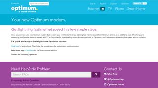 Optimum | Your new Optimum modem.