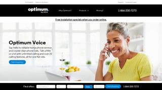 Unlimited Home Phone Service At One Flat Rate | Optimum Voice