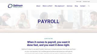 Learn More - Payroll - Optimum Employer Solutions