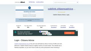 Cablink.citizensadvice.org.uk website. Login - Citizens Advice.