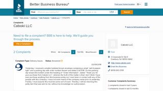 Caboki LLC | Complaints | Better Business Bureau® Profile