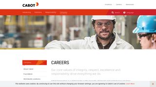 Careers | Cabot Corporation jobs and employment opportunities