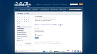Cabrillo College Directory: Sign In