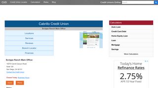 Cabrillo Credit Union - San Diego, CA